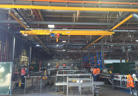 Flexible KBK crane